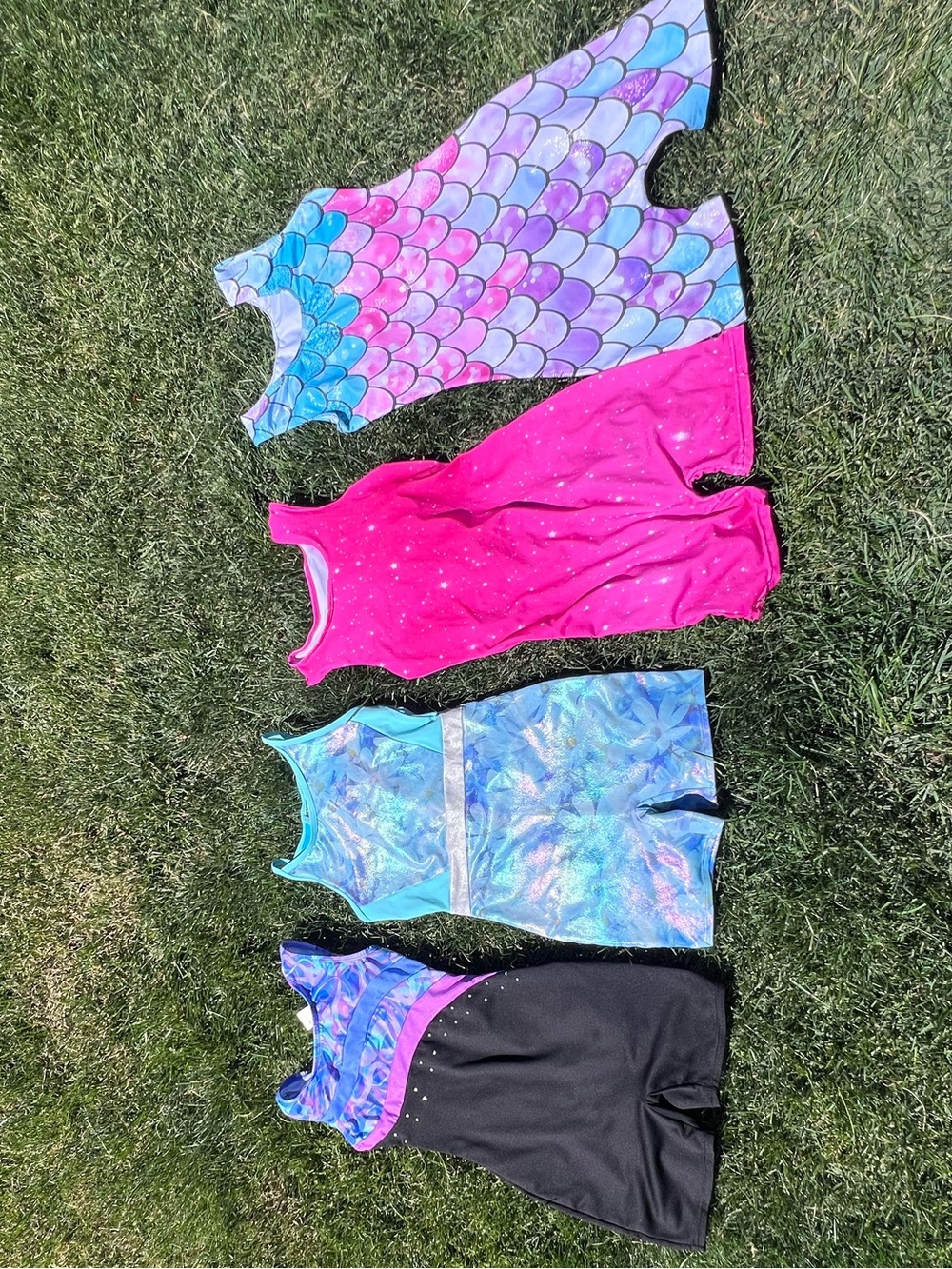 Girls' size 7/8 leotards set of 4